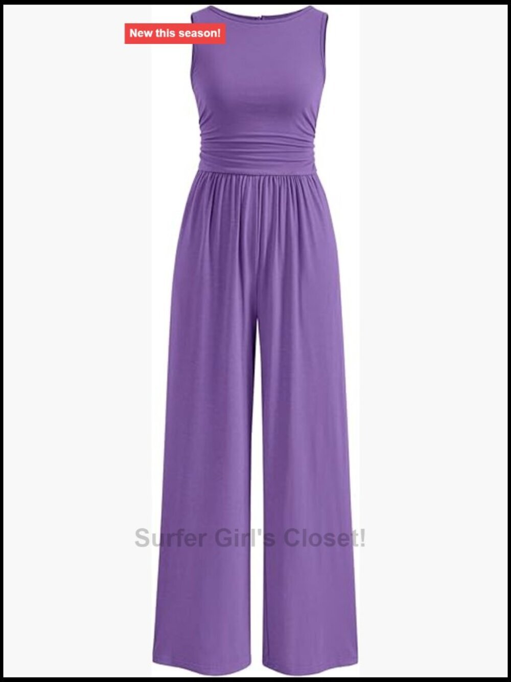 Dressy Casual Wide Leg Jumpsuit Romper Sleeveless Summer Vacation Outfit